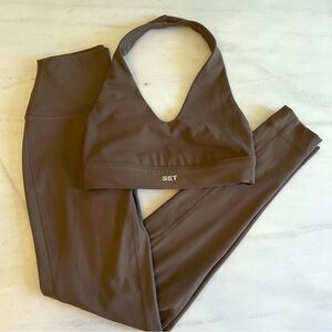 Set Active Luxform Halter Bra and Leggings Set